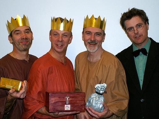 Tre visa m&auml;n...och Anders. Foto:Angelica Israelsson